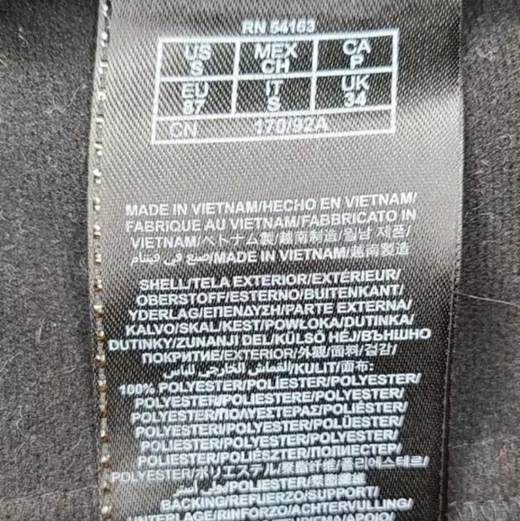 Guess Soft Shell Nylon Jacket Women's Size Small Black Windbreaker Full Zip Mock - Picture 8 of 13